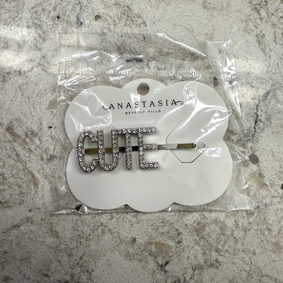 ABH Glam Hairpin - Silver Rhinestone - Cute - Picture 1 of 3